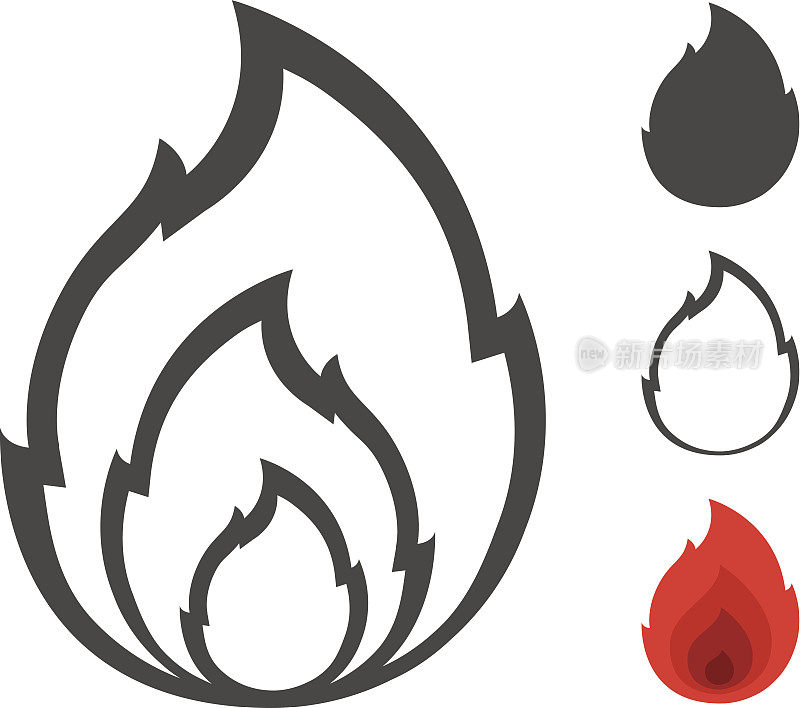 Vector Flames Icon
